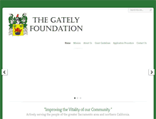 Tablet Screenshot of gatelyfoundation.org